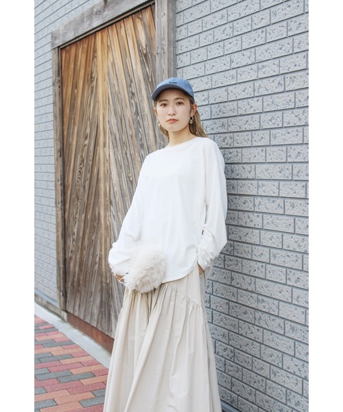 Ungrid（アングリッド）の「ラウンドロングスリーブTee（Tシャツ/カットソー・レディース・オフホワイト・FREE）」の12枚目の写真