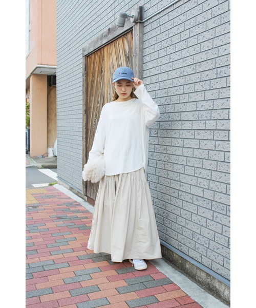 Ungrid（アングリッド）の「ラウンドロングスリーブTee（Tシャツ/カットソー・レディース・オフホワイト・FREE）」の14枚目の写真