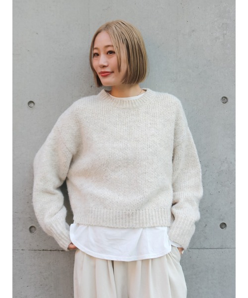 Ungrid（アングリッド）の「ラウンドロングスリーブTee（Tシャツ/カットソー・レディース・オフホワイト・FREE）」の16枚目の写真