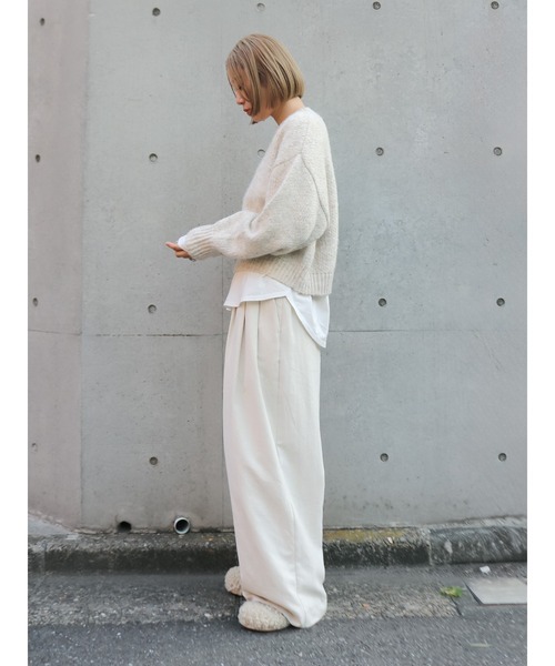 Ungrid（アングリッド）の「ラウンドロングスリーブTee（Tシャツ/カットソー・レディース・オフホワイト・FREE）」の19枚目の写真