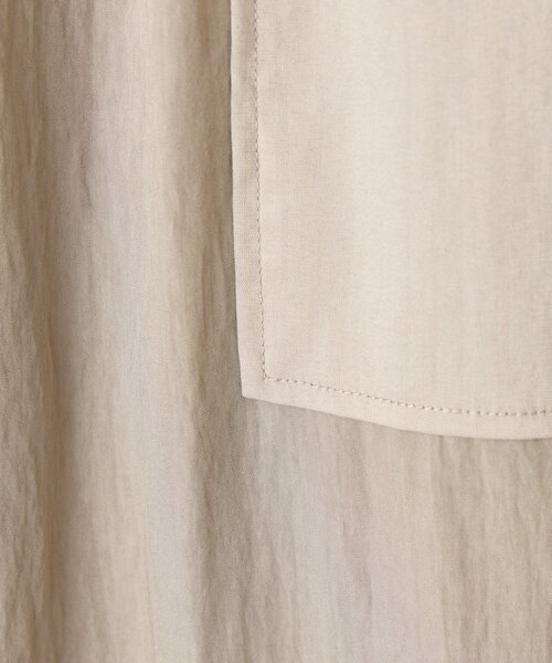 Jena espace merveilleux(ジェナ エスパスメルヴェイユ)の「異素材ドロストIラインスカート(スカート・レディース・ブラック/ブラウン/ベージュ・FREE)」の6枚目の写真