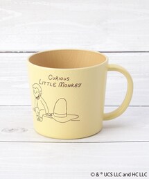 one'sterrace（ワンズテラス）の「【先行販売(イエローのみ)】おさるのジョージ 抗菌塗マグ（グラス/マグカップ/タンブラー）」