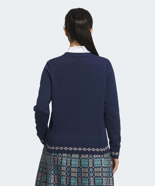 adidas（アディダス）の「トラディショナルパターン セーター【adidas Golf/アディダスゴルフ】（ニット/セーター・レディース・ネイビー/ホワイト/グリーン・XX-LARGE/LARGE/MEDIUM/SMALL/X-LARGE/X-SMALL）」の17枚目の写真