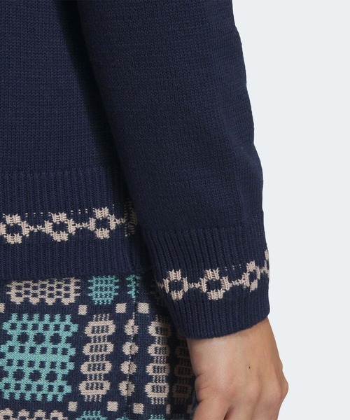 adidas（アディダス）の「トラディショナルパターン セーター【adidas Golf/アディダスゴルフ】（ニット/セーター・レディース・ネイビー/ホワイト/グリーン・XX-LARGE/LARGE/MEDIUM/SMALL/X-LARGE/X-SMALL）」の21枚目の写真