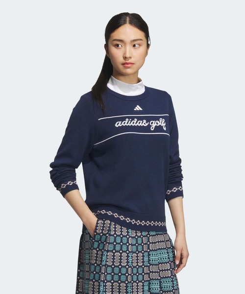 adidas（アディダス）の「トラディショナルパターン セーター【adidas Golf/アディダスゴルフ】（ニット/セーター・レディース・ネイビー/ホワイト/グリーン・XX-LARGE/LARGE/MEDIUM/SMALL/X-LARGE/X-SMALL）」の16枚目の写真