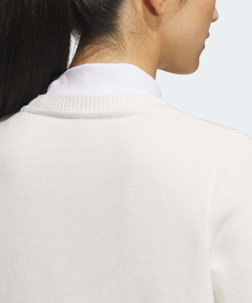 adidas（アディダス）の「トラディショナルパターン セーター【adidas Golf/アディダスゴルフ】（ニット/セーター・レディース・ネイビー/ホワイト/グリーン・XX-LARGE/LARGE/MEDIUM/SMALL/X-LARGE/X-SMALL）」の9枚目の写真