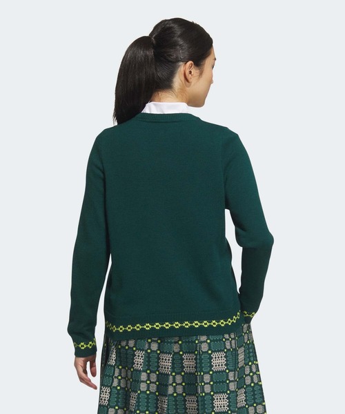 adidas（アディダス）の「トラディショナルパターン セーター【adidas Golf/アディダスゴルフ】（ニット/セーター・レディース・ネイビー/ホワイト/グリーン・XX-LARGE/LARGE/MEDIUM/SMALL/X-LARGE/X-SMALL）」の11枚目の写真