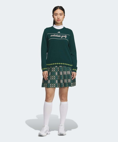 adidas（アディダス）の「トラディショナルパターン セーター【adidas Golf/アディダスゴルフ】（ニット/セーター・レディース・ネイビー/ホワイト/グリーン・XX-LARGE/LARGE/MEDIUM/SMALL/X-LARGE/X-SMALL）」の12枚目の写真