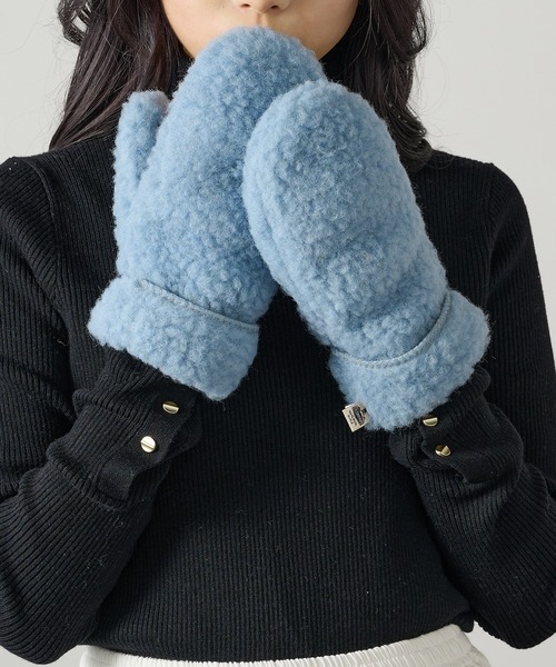 COLD BREAKER（コールドブレーカー）の「【COLDBREAKER】指あき ボアミトングローブ FM-SLIT（手袋・レディース・オフホワイト/ブルー/グレー/ブラウン/その他1/その他2・FREE）」の19枚目の写真