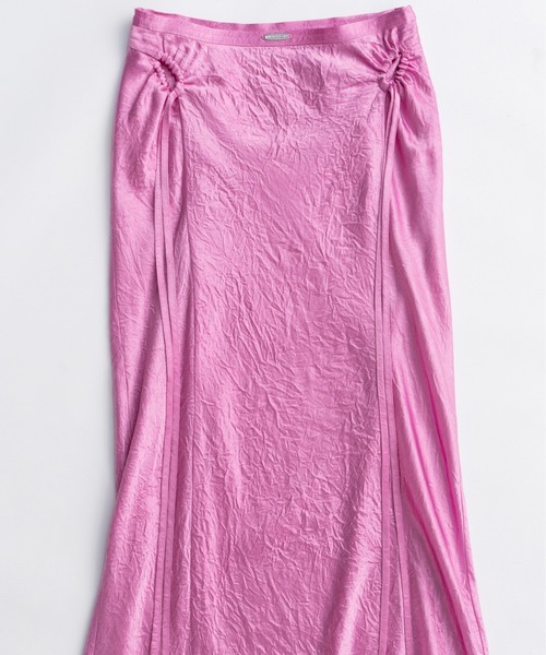 MAISON SPECIAL（メゾンスペシャル）の「Ribbon Satin Mermaid Skirt/リボンサテンマーメイドスカート（スカート・レディース・カーキ/ピンク/ブラック・36/38）」の15枚目の写真