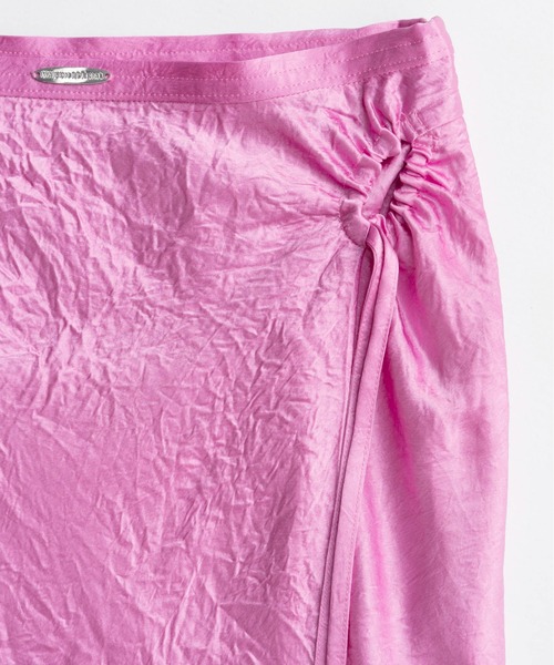 MAISON SPECIAL（メゾンスペシャル）の「Ribbon Satin Mermaid Skirt/リボンサテンマーメイドスカート（スカート・レディース・カーキ/ピンク/ブラック・36/38）」の16枚目の写真