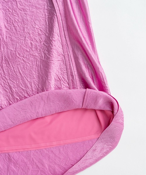 MAISON SPECIAL（メゾンスペシャル）の「Ribbon Satin Mermaid Skirt/リボンサテンマーメイドスカート（スカート・レディース・カーキ/ピンク/ブラック・36/38）」の19枚目の写真