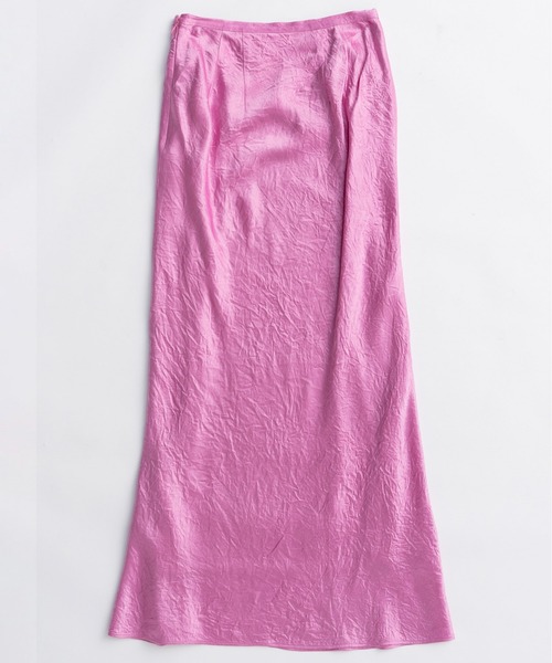 MAISON SPECIAL（メゾンスペシャル）の「Ribbon Satin Mermaid Skirt/リボンサテンマーメイドスカート（スカート・レディース・カーキ/ピンク/ブラック・36/38）」の20枚目の写真