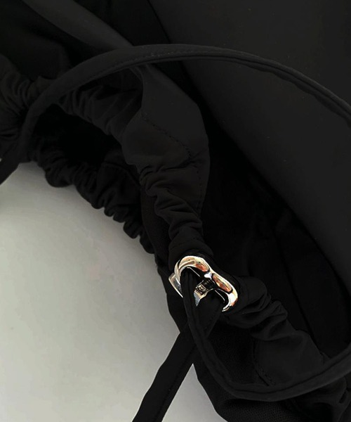 SANSeLF(サンセルフ)の「【SANSeLF】 ビッグサイズショルダーバッグ ドローストリング仕様 ワイドストラップ saa25a040(ショルダーバッグ・レディース・ブラック・FREE)」の15枚目の写真