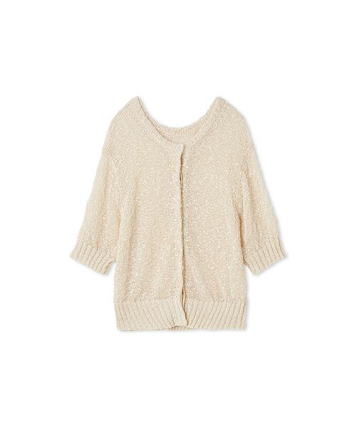 styling/（スタイリング）の「フラッグヤーン2WAYシアーカーディガン（カーディガン/ボレロ・レディース・ラベンダー/アイボリー/ブラック・F）」の13枚目の写真