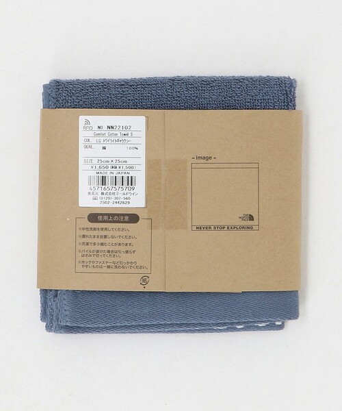 THE NORTH FACE（ザノースフェイス）の「＜THE NORTH FACE＞コットン タオル S ハンドタオル（タオル・メンズ・ダークグレー/ロイヤルブルー/ブラック・FREE）」の9枚目の写真