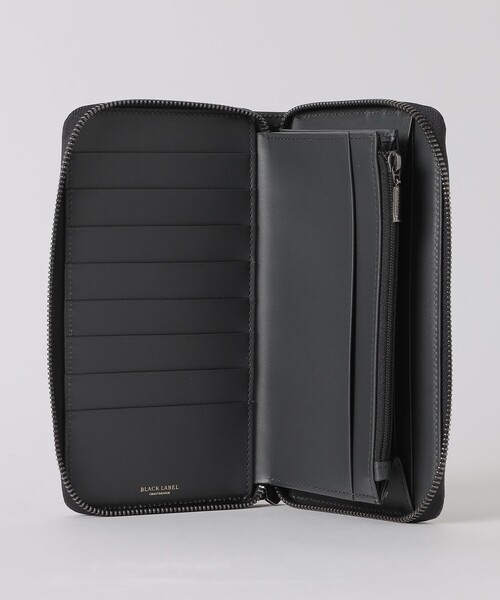 BLACK LABEL CRESTBRIDGE(ブラックレーベル・クレストブリッジ)の「エンボスチェックラウンドジップウォレット(財布・メンズ・チャコールグレー・FREE)」の4枚目の写真