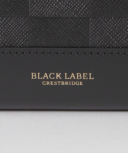 BLACK LABEL CRESTBRIDGE(ブラックレーベル・クレストブリッジ)の「エンボスチェックラウンドジップウォレット(財布・メンズ・チャコールグレー・FREE)」の9枚目の写真
