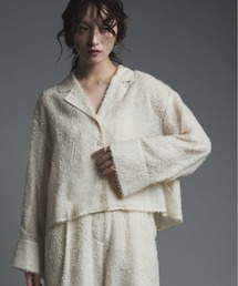 フェザーヤーン ショート シャツ ジャケット / Feather Yarn Short Shirt Jacket
