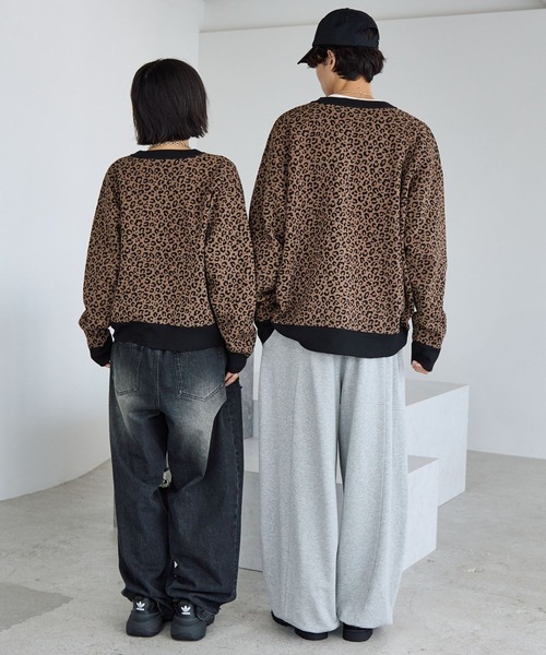 PBLIM（ページボーイリム）の「《UNISEX》レオパード柄カーディガン（カーディガン/ボレロ・レディース・チャコールグレー/ブラウン/ネイビー・SMALL/MEDIUM）」の15枚目の写真