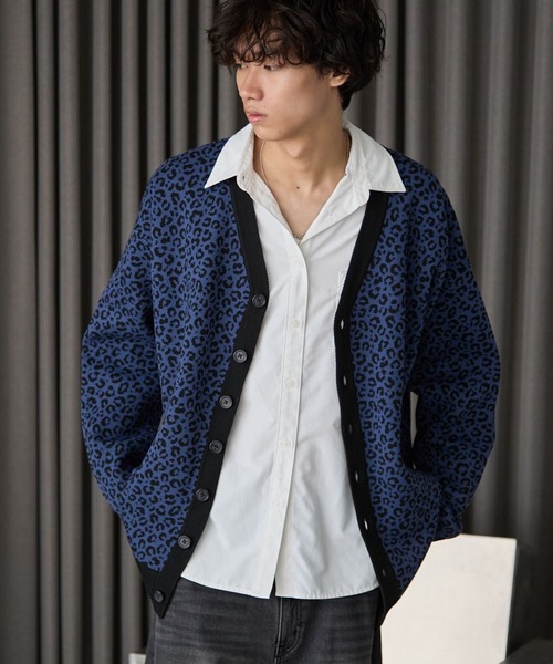UNISEX》レオパード柄カーディガン（カーディガン/ボレロ