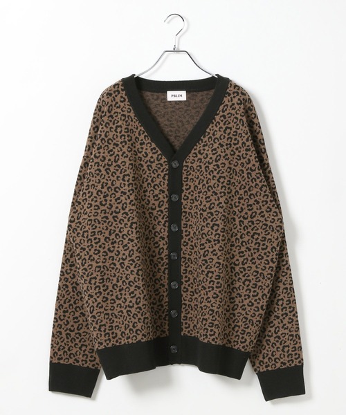 セール】《UNISEX》レオパード柄カーディガン（カーディガン/ボレロ