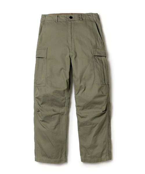 MR.OLIVE（ミスターオリーブ）の「MR.OLIVE ミスターオリーブ / US NAVY HERRINGBONE M-65 FIELD CARGO PANTS スレン染めヘリンボーンコットンフィールドカーゴパンツ / M253117（カーゴパンツ・メンズ・グリーン・SMALL/MEDIUM/LARGE）」の6枚目の写真