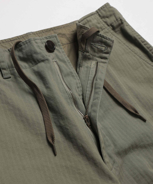 MR.OLIVE（ミスターオリーブ）の「MR.OLIVE ミスターオリーブ / US NAVY HERRINGBONE M-65 FIELD CARGO PANTS スレン染めヘリンボーンコットンフィールドカーゴパンツ / M253117（カーゴパンツ・メンズ・グリーン・SMALL/MEDIUM/LARGE）」の8枚目の写真