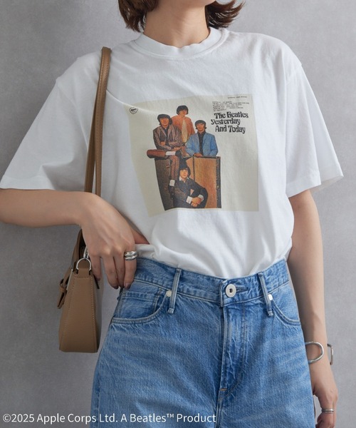 The Beatles(ザビートルズ)の「【THE FINAL VIEW】The Beatles / ビートルズ ピグメント プリントTシャツ(Tシャツ/カットソー・レディース・ホワイト/イエロー/ブラック・XL/L/M)」の2枚目の写真