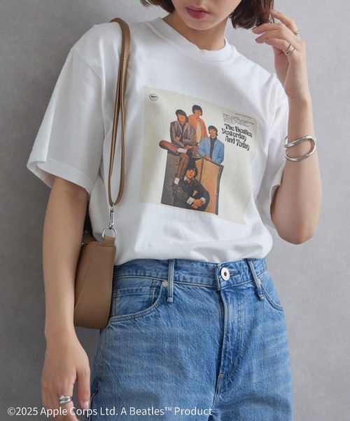 The Beatles(ザビートルズ)の「【THE FINAL VIEW】The Beatles / ビートルズ ピグメント プリントTシャツ(Tシャツ/カットソー・レディース・ホワイト/イエロー/ブラック・XL/L/M)」の20枚目の写真