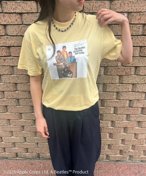The Beatles(ザビートルズ)の「【THE FINAL VIEW】The Beatles / ビートルズ ピグメント プリントTシャツ(Tシャツ/カットソー・レディース・ホワイト/イエロー/ブラック・XL/L/M)」の12枚目の写真