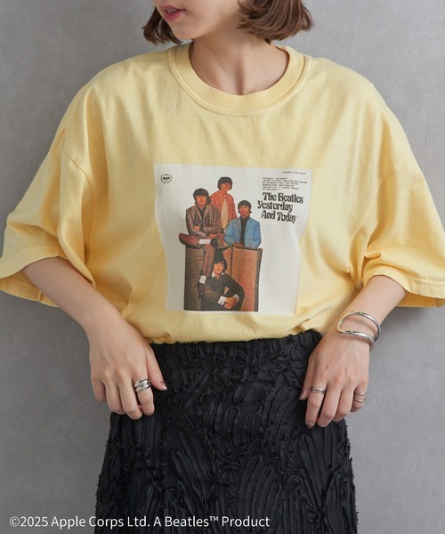 The Beatles(ザビートルズ)の「【THE FINAL VIEW】The Beatles / ビートルズ ピグメント プリントTシャツ(Tシャツ/カットソー・レディース・ホワイト/イエロー/ブラック・XL/L/M)」の11枚目の写真