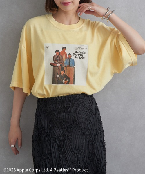 The Beatles(ザビートルズ)の「【THE FINAL VIEW】The Beatles / ビートルズ ピグメント プリントTシャツ(Tシャツ/カットソー・レディース・ホワイト/イエロー/ブラック・XL/L/M)」の9枚目の写真