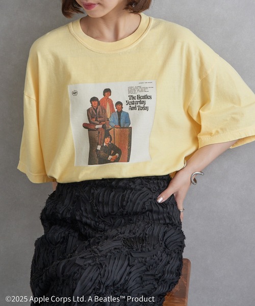 The Beatles(ザビートルズ)の「【THE FINAL VIEW】The Beatles / ビートルズ ピグメント プリントTシャツ(Tシャツ/カットソー・レディース・ホワイト/イエロー/ブラック・XL/L/M)」の4枚目の写真