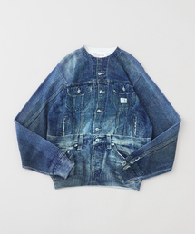 DAIRIKU（ダイリク）の「DAIRIKU / ダイリク Tuck In Denim Transcription Knit（ニット/セーター・メンズ）」