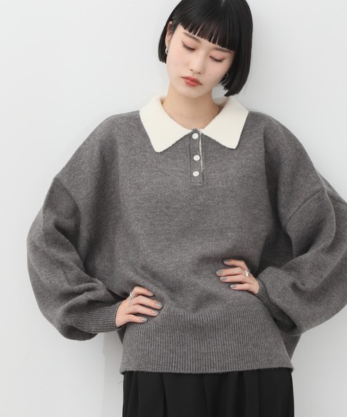 NOGLE/ノグル】オーバーポロニット（ニット/セーター）｜NOGLE（ノグル