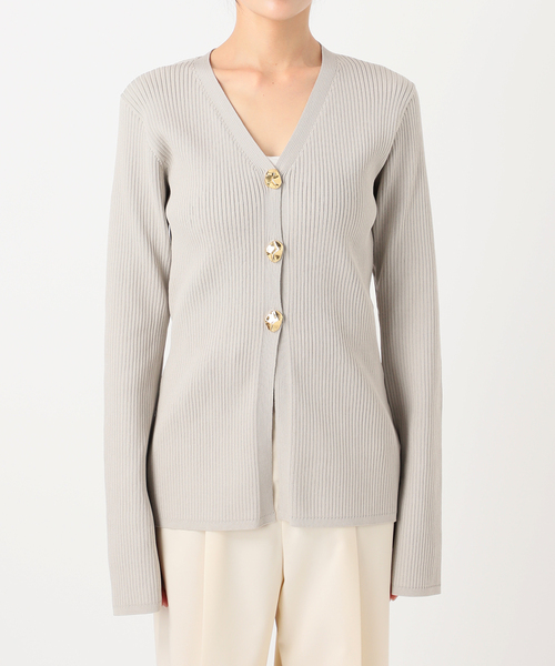 ELENI/エルニ フロウゴールドボタンニット（カーディガン/ボレロ