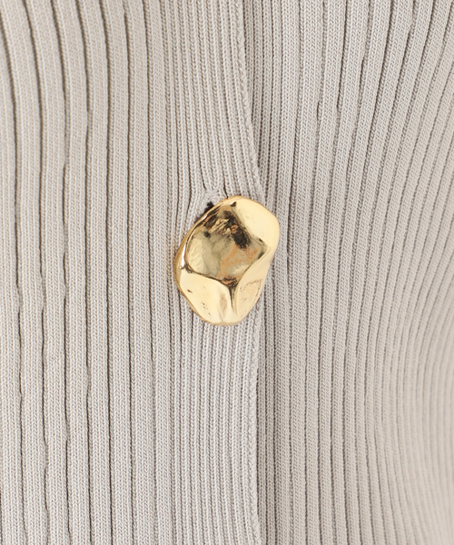 ELENI/エルニ フロウゴールドボタンニット（カーディガン/ボレロ