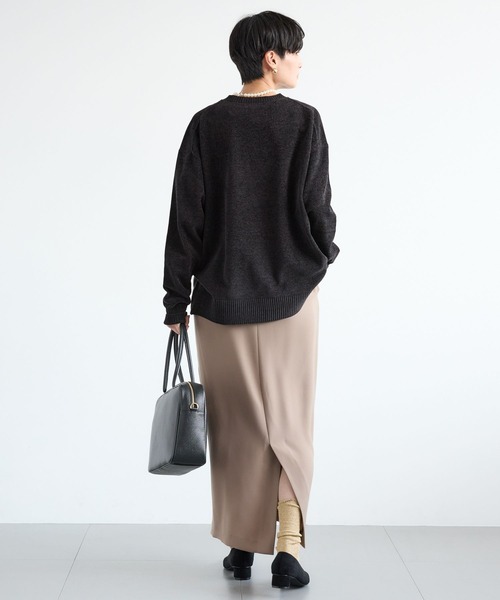 BARNYARDSTORM（バンヤードストーム）の「BARNYARDSTORM / ツイルタイトロングスカート / マシンウォッシャブル＜JAPAN FABRIC＞（スカート・レディース・モカ/ブラック・M/S）」の13枚目の写真