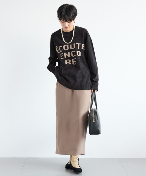 BARNYARDSTORM（バンヤードストーム）の「BARNYARDSTORM / ツイルタイトロングスカート / マシンウォッシャブル＜JAPAN FABRIC＞（スカート・レディース・モカ/ブラック・M/S）」の11枚目の写真