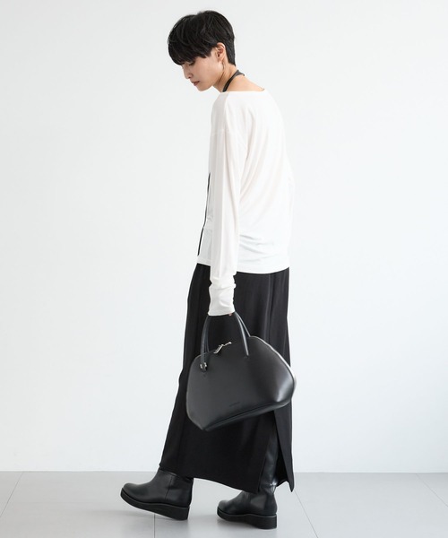 BARNYARDSTORM（バンヤードストーム）の「BARNYARDSTORM / ツイルタイトロングスカート / マシンウォッシャブル＜JAPAN FABRIC＞（スカート・レディース・モカ/ブラック・M/S）」の15枚目の写真