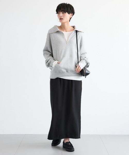 BARNYARDSTORM（バンヤードストーム）の「BARNYARDSTORM / ツイルタイトロングスカート / マシンウォッシャブル＜JAPAN FABRIC＞（スカート・レディース・モカ/ブラック・M/S）」の19枚目の写真