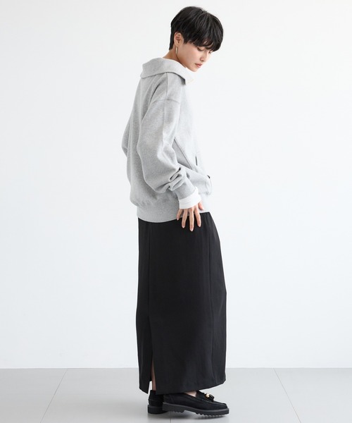 BARNYARDSTORM（バンヤードストーム）の「BARNYARDSTORM / ツイルタイトロングスカート / マシンウォッシャブル＜JAPAN FABRIC＞（スカート・レディース・モカ/ブラック・M/S）」の20枚目の写真