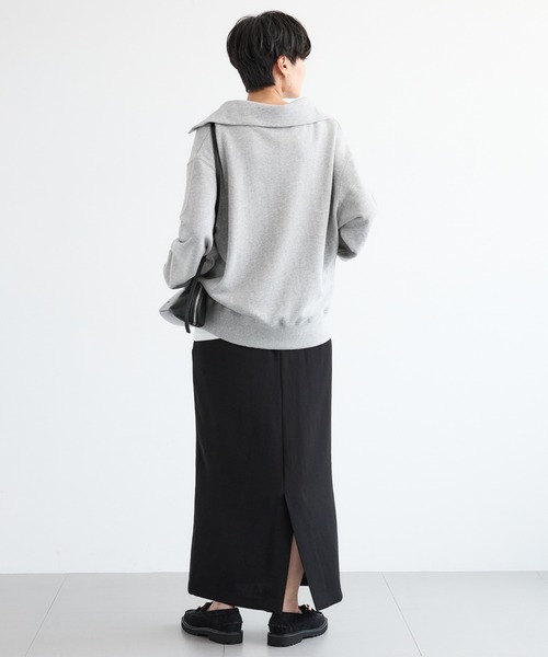 BARNYARDSTORM（バンヤードストーム）の「BARNYARDSTORM / ツイルタイトロングスカート / マシンウォッシャブル＜JAPAN FABRIC＞（スカート・レディース・モカ/ブラック・M/S）」の7枚目の写真