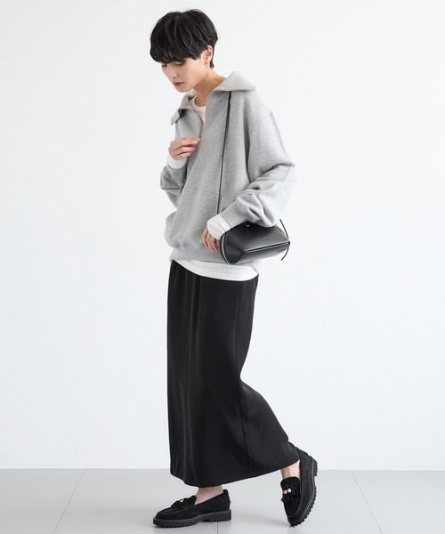 BARNYARDSTORM（バンヤードストーム）の「BARNYARDSTORM / ツイルタイトロングスカート / マシンウォッシャブル＜JAPAN FABRIC＞（スカート・レディース・モカ/ブラック・M/S）」の21枚目の写真