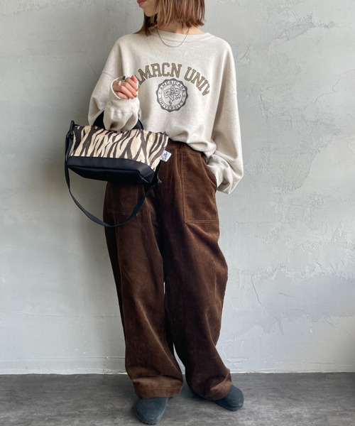 Drifter（ドリフター）の「[Drifter/ドリフター] 2WAY ワイドトートバッグ（ショルダーバッグ・レディース・ブラック/ゼブラ/レオパード・ONE SIZE）」の9枚目の写真