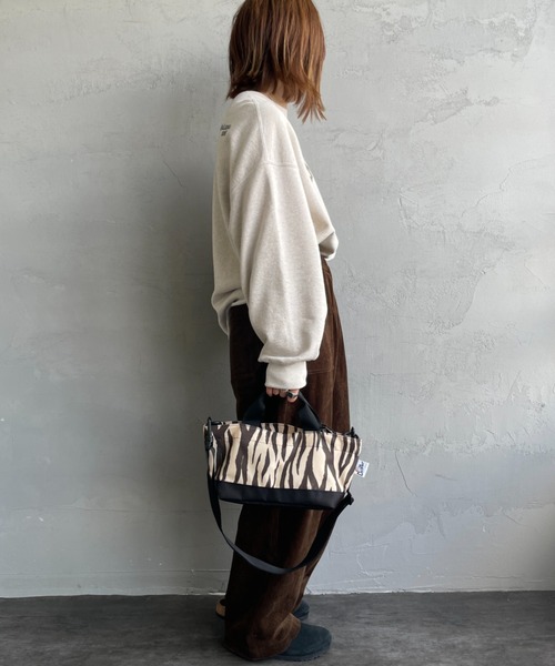 Drifter（ドリフター）の「[Drifter/ドリフター] 2WAY ワイドトートバッグ（ショルダーバッグ・レディース・ブラック/ゼブラ/レオパード・ONE SIZE）」の13枚目の写真