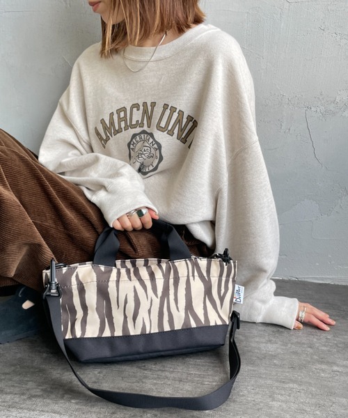 Drifter（ドリフター）の「[Drifter/ドリフター] 2WAY ワイドトートバッグ（ショルダーバッグ・レディース・ブラック/ゼブラ/レオパード・ONE SIZE）」の7枚目の写真