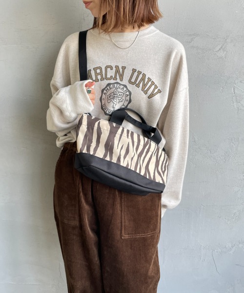 Drifter（ドリフター）の「[Drifter/ドリフター] 2WAY ワイドトートバッグ（ショルダーバッグ・レディース・ブラック/ゼブラ/レオパード・ONE SIZE）」の14枚目の写真