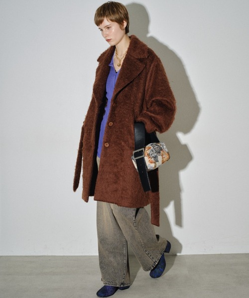 yae(ヤエ)の「Square bag / スクエアバッグ(ショルダーバッグ・レディース・レオパード/ブラック/ベージュ・FREE)」の7枚目の写真